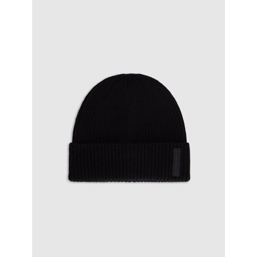 Męska czapka beanie wełniana 4F 4FRAW25ACAPM0719 - czarna ze sklepu Sportstylestory.com w kategorii Czapki zimowe męskie - zdjęcie 187601070