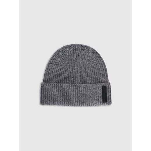 Męska czapka beanie wełniana 4F 4FRAW25ACAPM0719 - szara ze sklepu Sportstylestory.com w kategorii Czapki zimowe męskie - zdjęcie 187601100