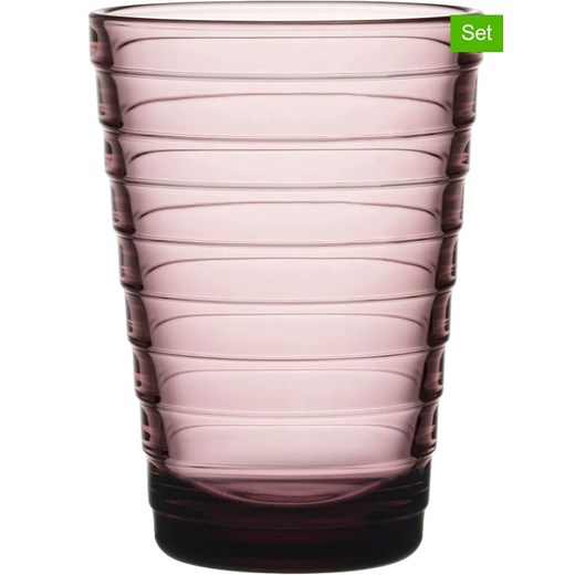 iittala Szklanki (2 szt.) &quot;Aino Aalto&quot; w kolorze jasnoróżowym - 330 ml ze sklepu Limango Polska w kategorii Naczynia - zdjęcie 187601313