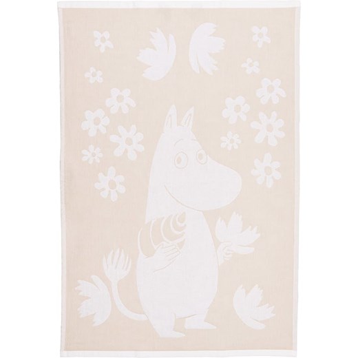 Moomin Ściereczka &quot;Moomintroll&quot; w kolorze beżowym do naczyń - 65 x 45 cm ze sklepu Limango Polska w kategorii Ścierki kuchenne - zdjęcie 187601321