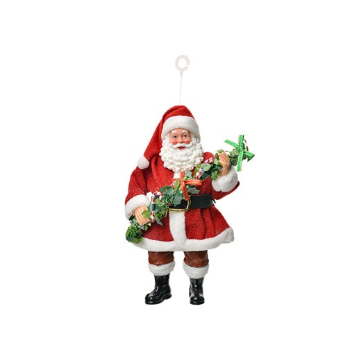 Clayre &amp; Eef Zawieszka dekoracyjna w kolorze czerwonym - wys. 17 cm ze sklepu Limango Polska w kategorii Dekoracje - zdjęcie 187601741