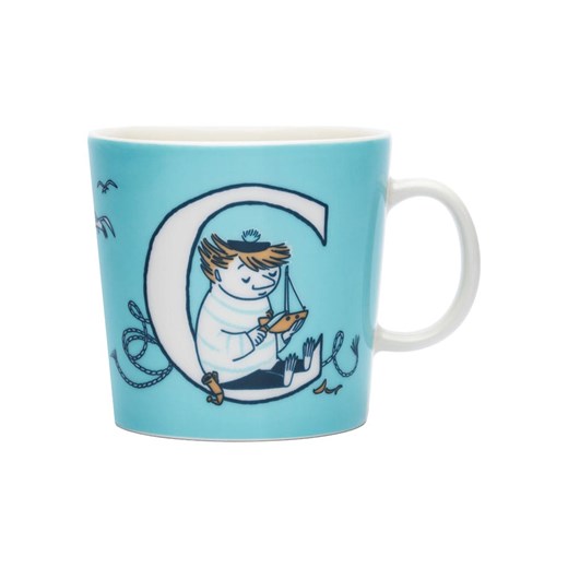 Moomin Kubek jumbo &quot;C&quot; w kolorze turkusowym - 400 ml ze sklepu Limango Polska w kategorii Dzbanki i zaparzacze - zdjęcie 187601824
