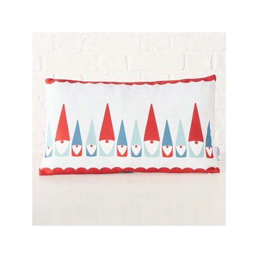 Boltze Poduszka &quot;Remsy&quot; w kolorze biało-czerwono-miętowym - 50 x 30 cm ze sklepu Limango Polska w kategorii Poduszki dekoracyjne - zdjęcie 187602053