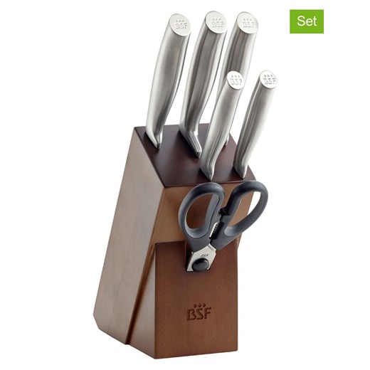 Zwilling 7-częściowy zestaw &quot;Chicago&quot; w kolorze srebrno-brązowym ze sklepu Limango Polska w kategorii Noże kuchenne - zdjęcie 187602372