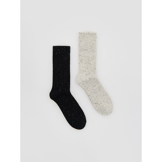 Reserved - Skarpety z dodatkiem wełny - beżowy ze sklepu Reserved w kategorii Skarpetki męskie - zdjęcie 187602912