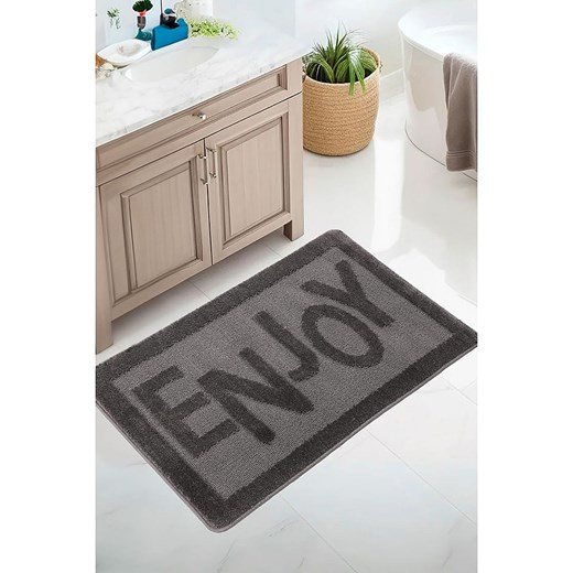 Colourful Cotton Dywanik łazienkowy w kolorze antracytowym ze sklepu Limango Polska w kategorii Akcesoria łazienkowe - zdjęcie 187603500