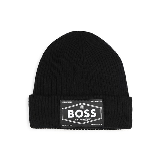 Hugo Boss Kids Czapka w kolorze czarnym ze sklepu Limango Polska w kategorii Czapki dziecięce - zdjęcie 187603524