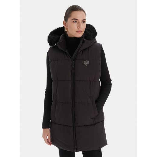 Guess Kurtka przejściowa 179613 Czarny Classic Fit ze sklepu MODIVO w kategorii Kamizelki damskie - zdjęcie 187603770