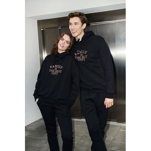 BLUZA DAMSKA FAMILY WINTER BLACK ze sklepu Jemiol w kategorii Bluzy damskie - zdjęcie 187604312
