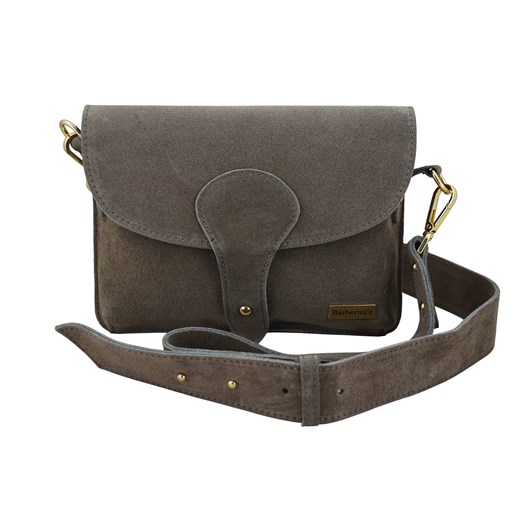 Zamszowa listonoszka na szerokim pasku - Beżowa ciemna ze sklepu Barberinis w kategorii Listonoszki - zdjęcie 187604351