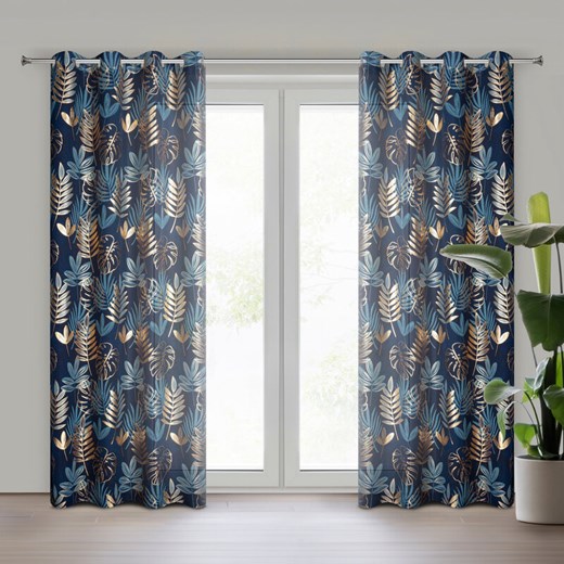 ZASŁONA GOTOWA RINA 140 X 250 CM GRANATOWY ze sklepu lenaodniemowlakadoszkolniaka.pl w kategorii Zasłony - zdjęcie 187604764