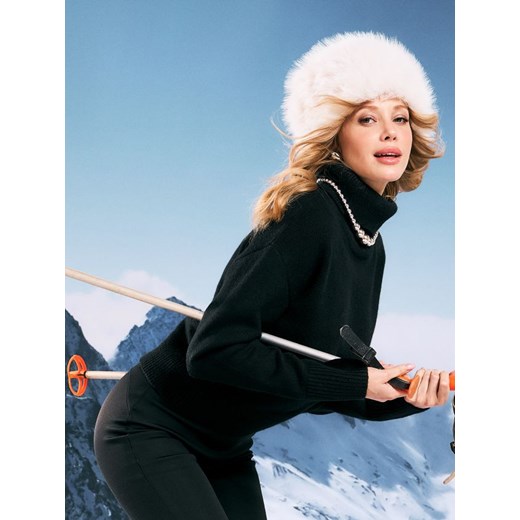 Sinsay - Golf z domieszką akrylu - czarny ze sklepu Sinsay w kategorii Swetry damskie - zdjęcie 187604851