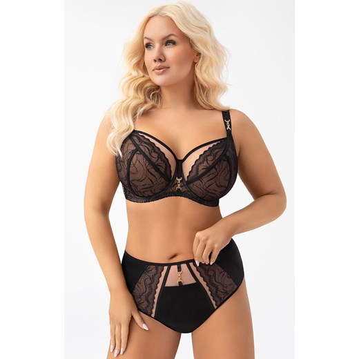 Gorsenia figi damskie wysokie czarne Latika K976, Kolor czarny, Rozmiar 3XL, Gorsenia ze sklepu Primodo w kategorii Majtki damskie - zdjęcie 187605320