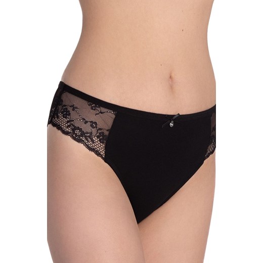 2-pak figi damskie bawełniane z koronką L-1590BI, Kolor czarno-szary, Rozmiar L, LAMA ze sklepu Primodo w kategorii Majtki damskie - zdjęcie 187605331