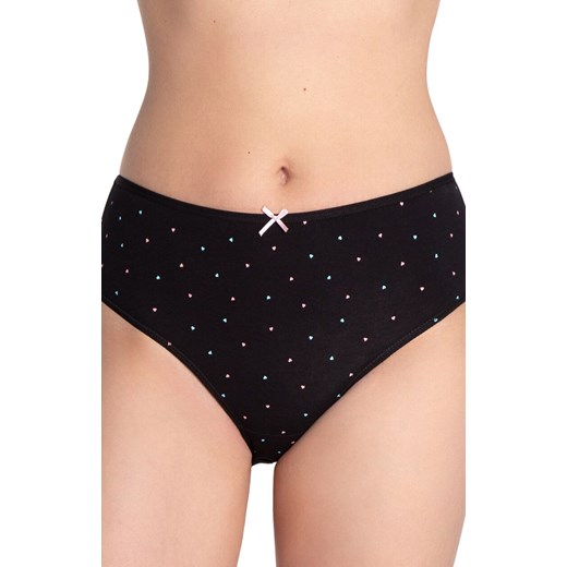 3-pack bawełniane figi damskie L-122BI-65, Kolor czarno-różowy, Rozmiar L, LAMA ze sklepu Primodo w kategorii Majtki damskie - zdjęcie 187605351