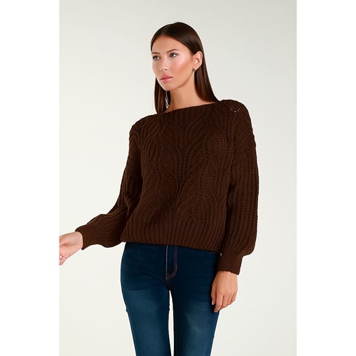 Tamba Sweter w kolorze brązowym Tamba 36/38 wyprzedaż Limango Polska