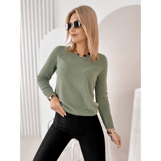 sweter montclair khaki one size ze sklepu UBRA w kategorii Swetry damskie - zdjęcie 187605630