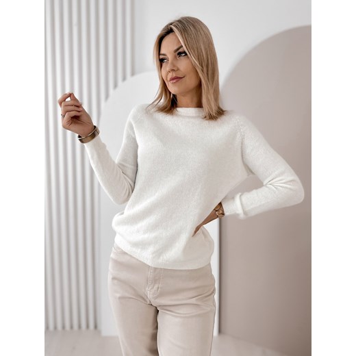 sweter hartfield ecru one size ze sklepu UBRA w kategorii Swetry damskie - zdjęcie 187605660