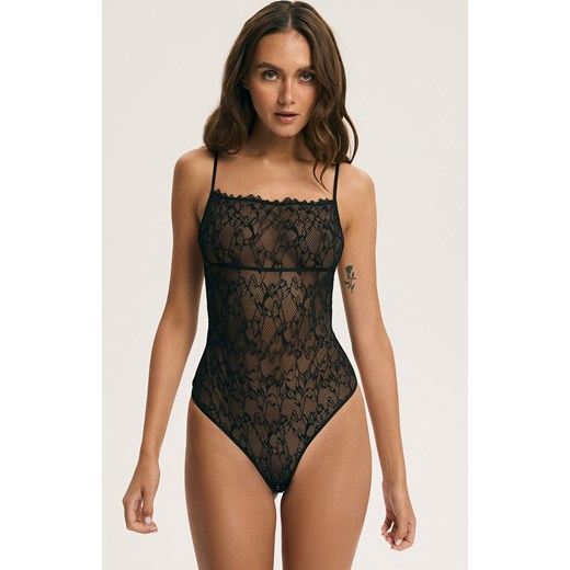 Esotiq koronkowe body damskie Cmon 44003-99X, Kolor czarny, Rozmiar L, Esotiq ze sklepu Intymna w kategorii Body damskie - zdjęcie 187605760