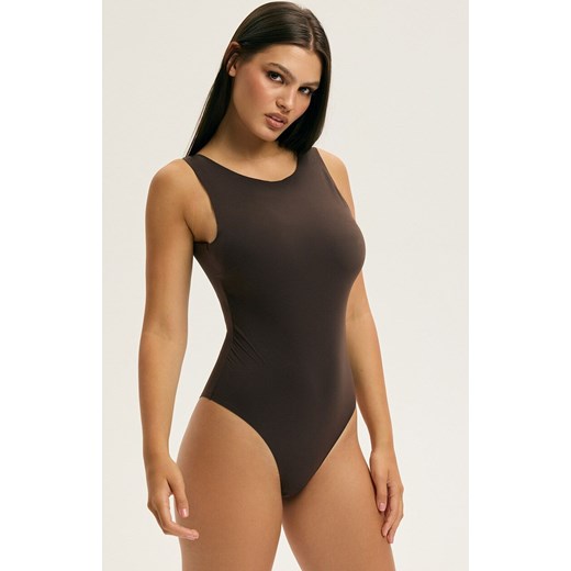 Esotiq body z wbudowaną miseczką Cleary 44270-89X, Kolor brązowy, Rozmiar L, Esotiq ze sklepu Intymna w kategorii Body damskie - zdjęcie 187605784