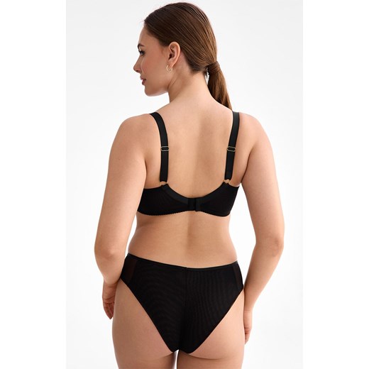 Biustonosz półusztywniany semi-soft czarny Fiora B150, Kolor czarny, Rozmiar 65F, Ewa Bien ze sklepu Intymna w kategorii Biustonosze - zdjęcie 187605793