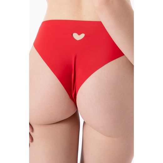 Julimex majtki brazyliany Heart Simple Brasil, Kolor czerwony, Rozmiar L, Julimex ze sklepu Intymna w kategorii Majtki damskie - zdjęcie 187605881