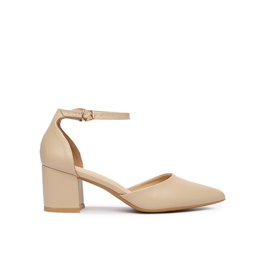 Czółenka JENNY CEO-ANGEL WS210702-10 Beżowy ze sklepu eobuwie.pl w kategorii Czółenka - zdjęcie 187606760