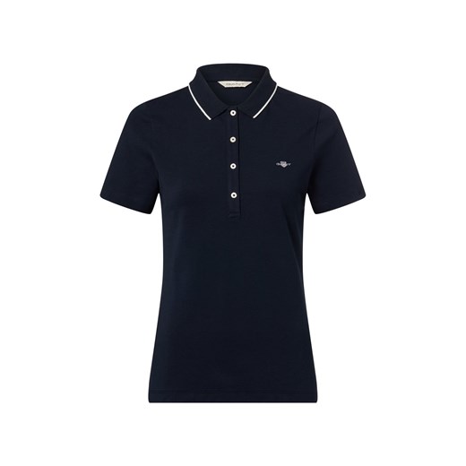 Gant Damska koszulka polo Kobiety Bawełna granatowy jednolity ze sklepu vangraaf w kategorii Bluzki damskie - zdjęcie 187607002