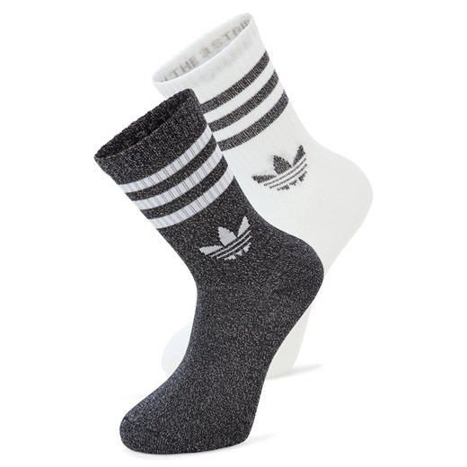 adidas Originals Skarpety w opakowaniu po 2 sztuki Kobiety czarny jednolity ze sklepu vangraaf w kategorii Skarpetki damskie - zdjęcie 187607112