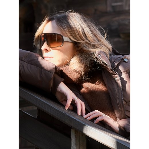 Reserved - Okulary przeciwsłoneczne - ciemnobrązowy ze sklepu Reserved w kategorii Okulary przeciwsłoneczne damskie - zdjęcie 187607754