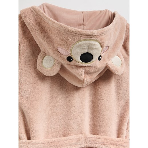 Reserved - Szlafrok z kapturem z misiem - brązowy ze sklepu Reserved w kategorii Szlafroki dziecięce - zdjęcie 187608014