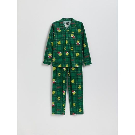 Reserved - Świąteczna piżama Grinch - zielony ze sklepu Reserved w kategorii Piżamy dziecięce - zdjęcie 187608071