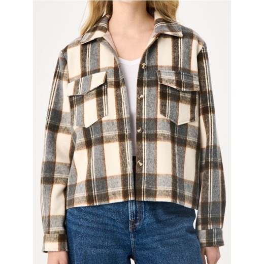 Sinsay - Kurtka koszulowa w kratę - wielobarwny Sinsay XXS promocja Sinsay