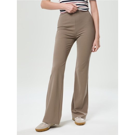 Sinsay - Spodnie flare - brązowy ze sklepu Sinsay w kategorii Spodnie damskie - zdjęcie 187609963