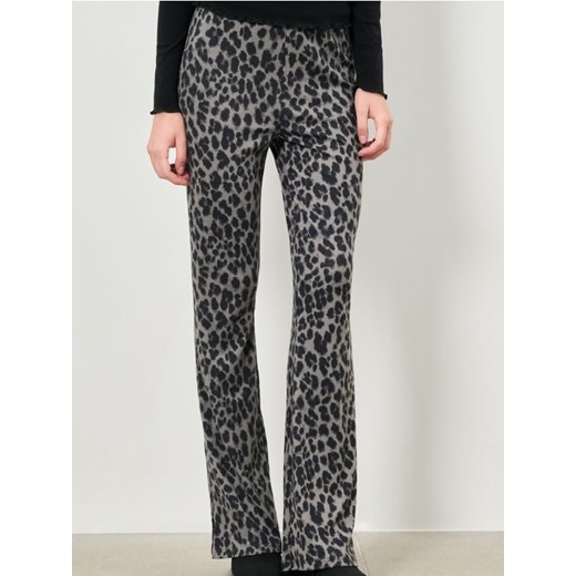 Sinsay - Spodnie dzwony ze wzorkiem - szary ze sklepu Sinsay w kategorii Spodnie damskie - zdjęcie 187609973