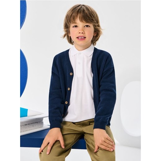 Sinsay - Sweter zapinany na guziki - granatowy ze sklepu Sinsay w kategorii Swetry chłopięce - zdjęcie 187610183