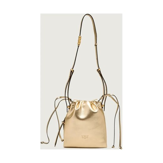 Pinko Skórzany worek SLOUCHY MINI ze sklepu Gomez Fashion Store w kategorii Torebki worki - zdjęcie 187611292