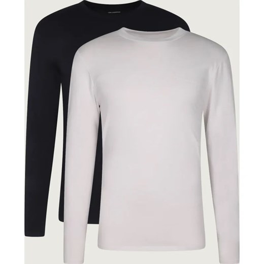 Karl Lagerfeld Longsleeve 2-pack | Regular Fit ze sklepu Gomez Fashion Store w kategorii T-shirty męskie - zdjęcie 187611383