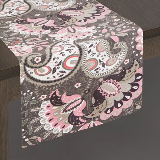 OBRUS ALVINA 35X180 CM CZARNY ze sklepu lenaodniemowlakadoszkolniaka.pl w kategorii Obrusy i bieżniki - zdjęcie 187612183