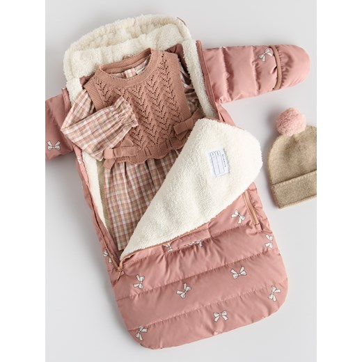 Reserved - Sukienka z kamizelką - brązowy ze sklepu Reserved w kategorii Sukienki niemowlęce - zdjęcie 187612564