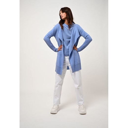 AUTHENTIC CASHMERE Kaszmirowy kardigan &quot;Chésery&quot; w kolorze błękitnym ze sklepu Limango Polska w kategorii Swetry damskie - zdjęcie 187613072