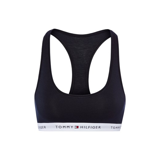 Tommy Hilfiger Gorset damski Kobiety Dżersej granatowy jednolity ze sklepu vangraaf w kategorii Biustonosze - zdjęcie 187613932