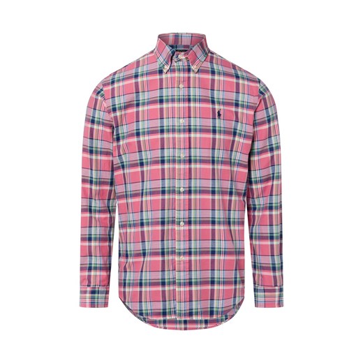 Polo Ralph Lauren Męska koszula w kratę Mężczyźni Modern Fit Bawełna brudny róż w kratkę ze sklepu vangraaf w kategorii Koszule męskie - zdjęcie 187613943