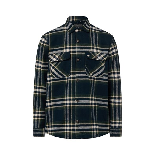 Fynch-Hatton Bluza męska Mężczyźni Comfort Fit granatowy w kratkę ze sklepu vangraaf w kategorii Koszule męskie - zdjęcie 187613951