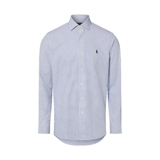Polo Ralph Lauren Męska koszula biznesowa Mężczyźni Modern Fit Bawełna granatowy w kratkę ze sklepu vangraaf w kategorii Koszule męskie - zdjęcie 187613962