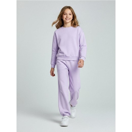 Sinsay - Luźny komplet dzianinowy - fioletowy ze sklepu Sinsay w kategorii Komplety dziewczęce - zdjęcie 187615340