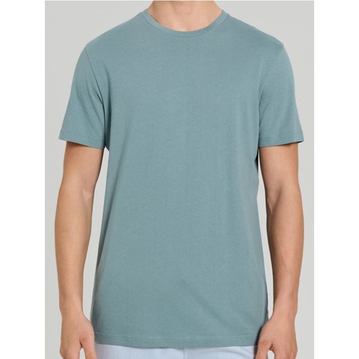 Sinsay - Bawełniana koszulka z krótkim rękawem - zielony ze sklepu Sinsay w kategorii T-shirty męskie - zdjęcie 187615423