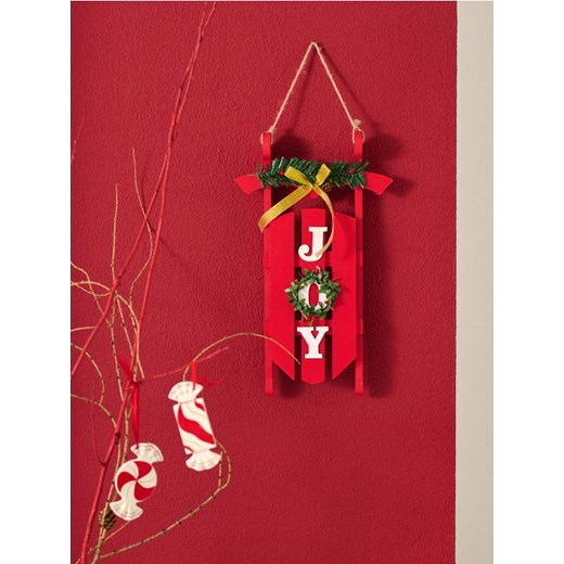 Sinsay - Dekoracja świąteczna - czerwony ze sklepu Sinsay w kategorii Dekoracje bożonarodzeniowe - zdjęcie 187615482