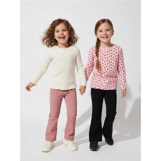 Sinsay - Spodnie dzwony 2 pack - wielobarwny ze sklepu Sinsay w kategorii Spodnie dziewczęce - zdjęcie 187615484