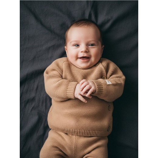 Sinsay - Komplet: bluza i spodnie - beżowy ze sklepu Sinsay w kategorii Odzież dla niemowląt - zdjęcie 187615494